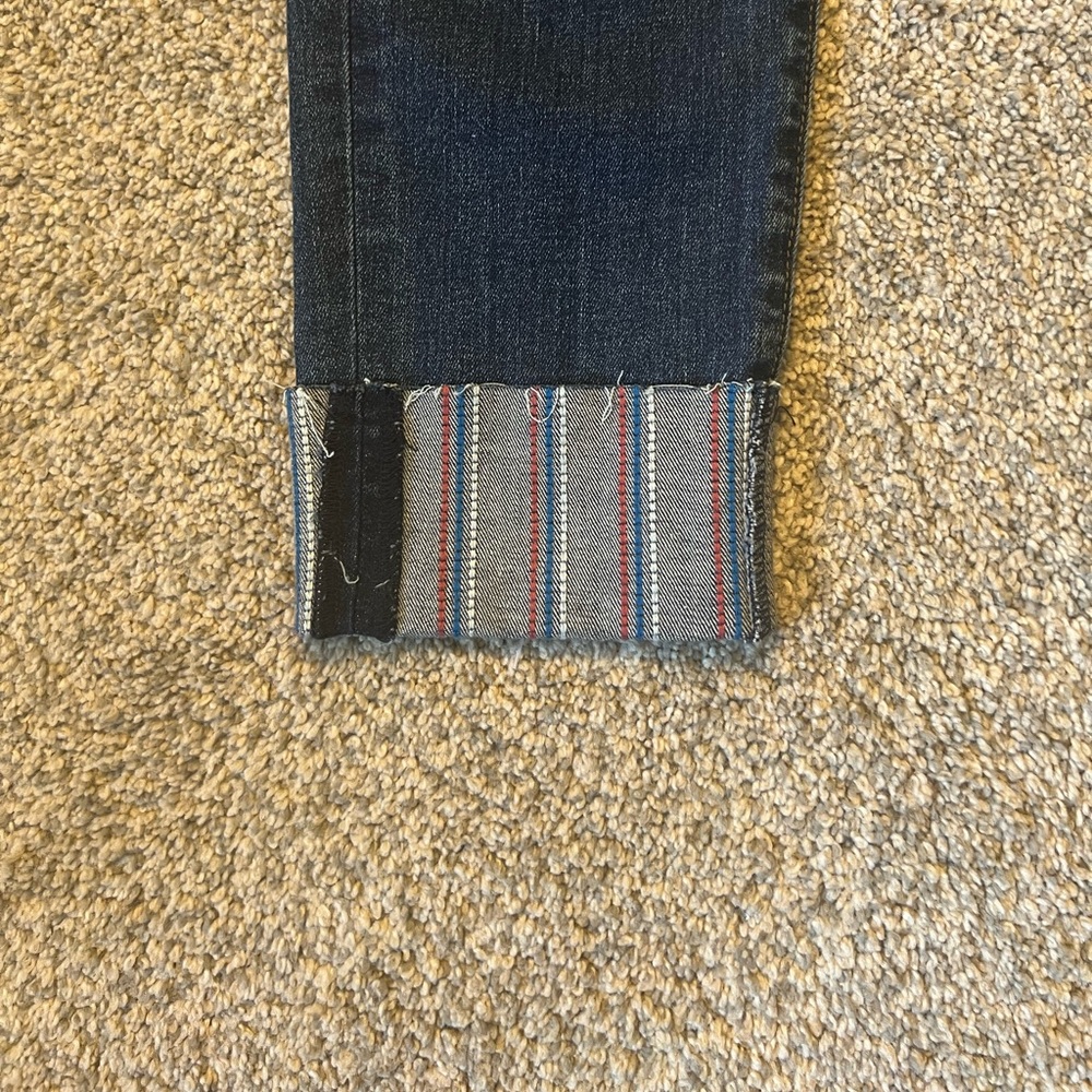 Loft Skinny Crop cuffed jeans
